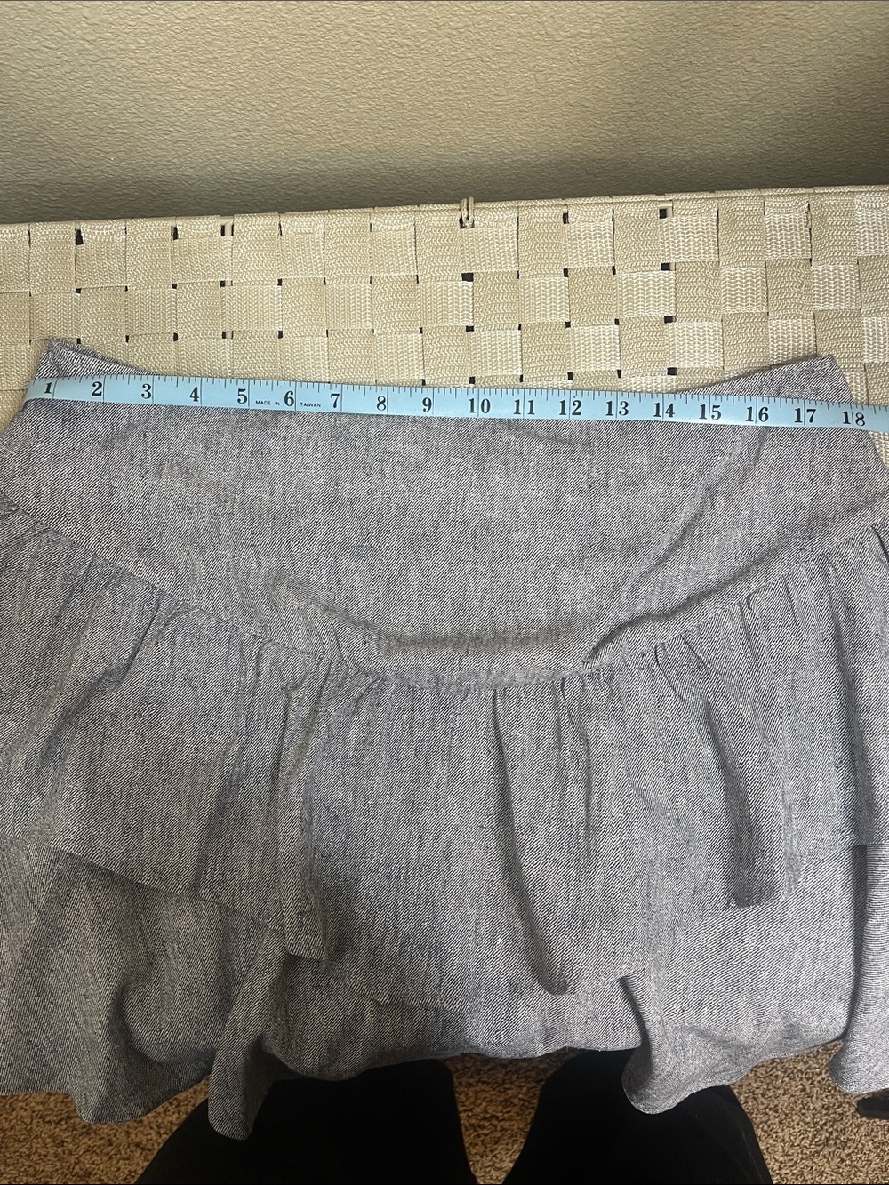 Layered Ruffle A-Line Skirt, Gray- BCBGeneration - Picture 8 of 9